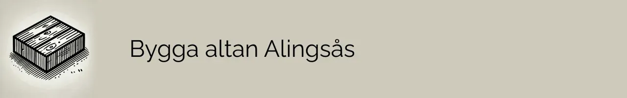 Bygga altan Alingsås